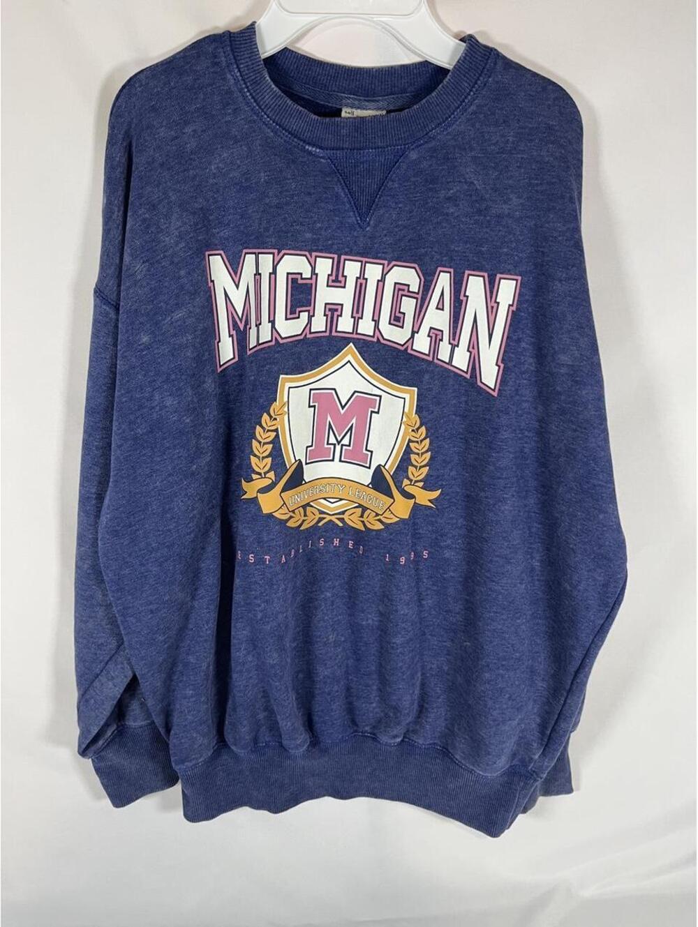 Self Esteem Women's Navy and Blue Sweatshirt